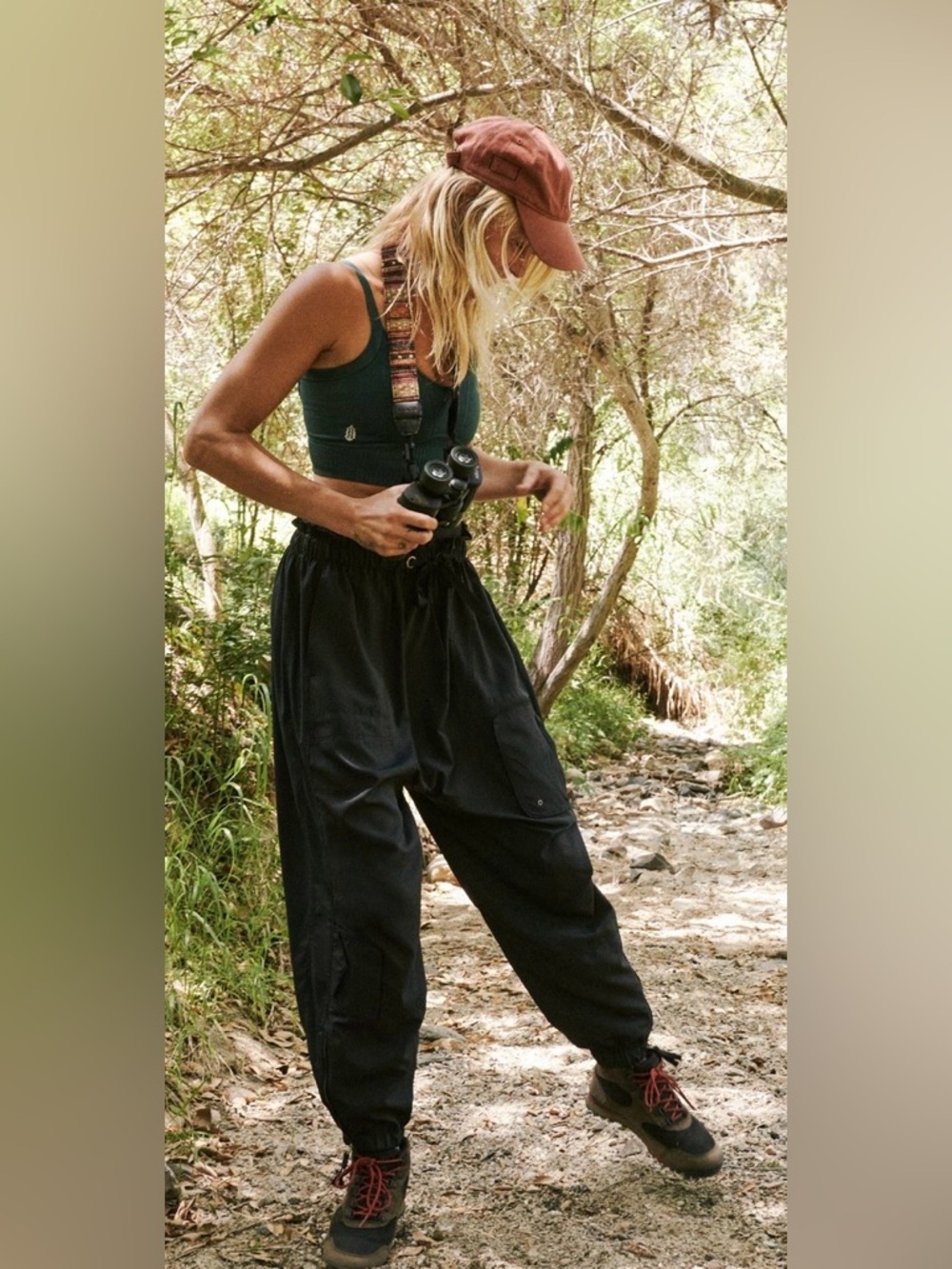 Free people movement spring trekker drop crotch nylon pants - Picture 2 of 13